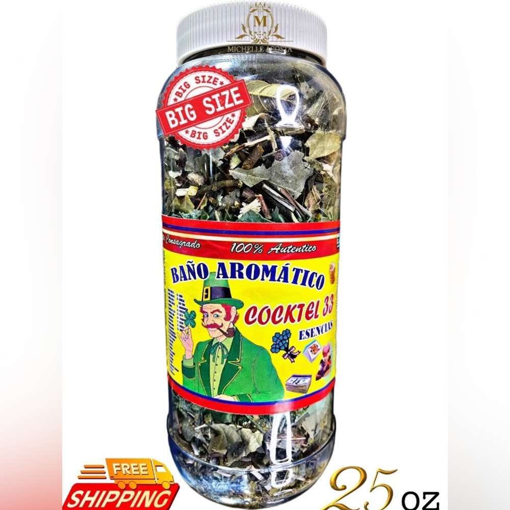 33 Esencias Cóctel, Herb & Mineral Bath, Luck, Money, Prosperity, Success, Power
